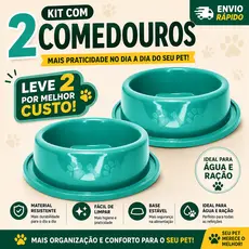 Kit 2un Comedouro Bebedouro Anti Formiga para Água e Ração 150ml 300ml 600ml 800ml 1500ml