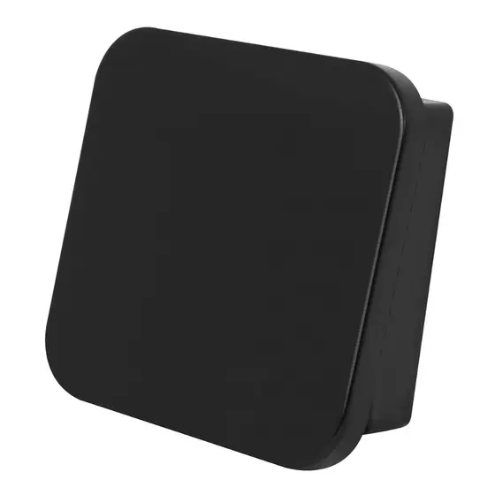 Acabamento Válvula Descarga Preto Hydra Docol Deca Flatt Abs Moderno