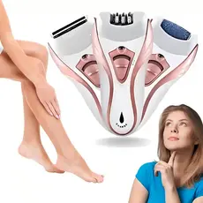 Depilador Elétrico Sem Fio Iisank Gn-320 Rosa Branco E Barbeador Eletrico Shaver Profissional Iisank Gn-323