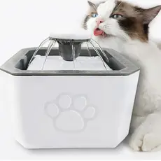 Bebedouro Fonte Automática Pets 2,5 Litros Filtro De Tripla Ação 3 Modos De Saída De Água