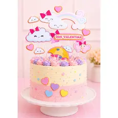 Topo de Bolo Aniversário Personalizado.