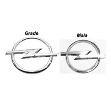Emblema Dianteiro Grade E Mala Opel Cromado 8070/8071