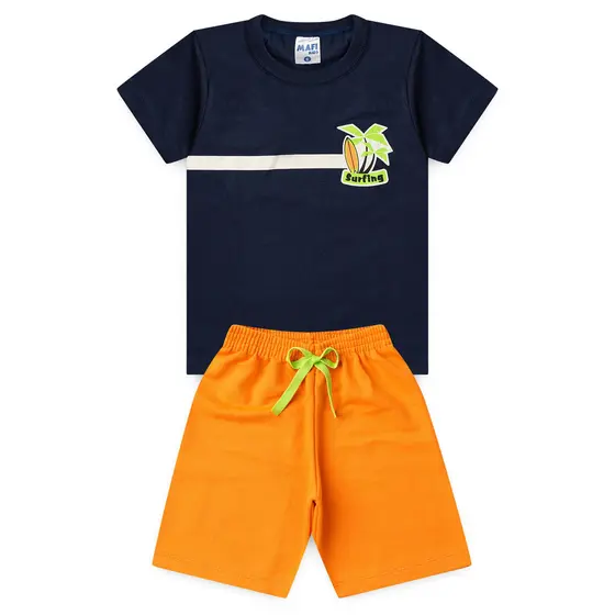 Conjunto Infantil Menino Prancha de Surf Verão - Mafi Kids