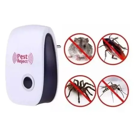 Repelente ultrassônico eletrônico de mosquitos, repele moscas, baratas, morcegos e ratos, tensão dupla