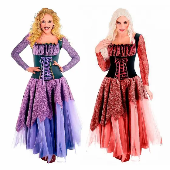 Fantasia de Halloween Feminino Bruxa Abracadabra de Luxo
