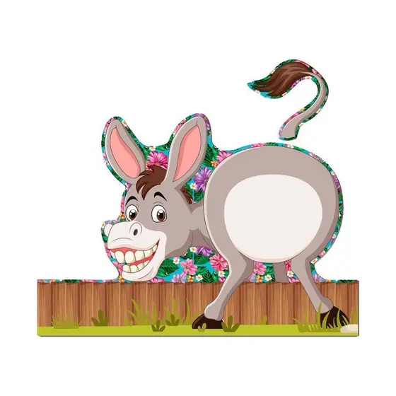 Brincadeira Burro Festa Junina ou Escola Jogo Coloque o Rabo no Burrinho