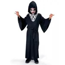 Fantasia Halloween Infantil Manto Cavaleiro Das Sombras Com Capuz