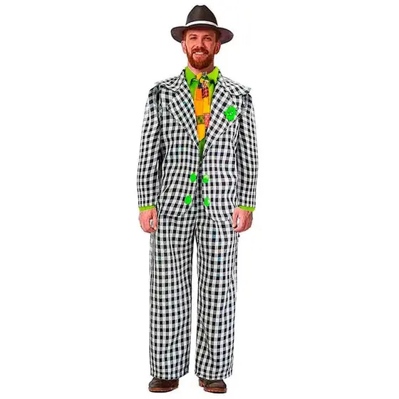 Fantasia Roupa Adulto Masculino Festa Junina Jeca Tatu Conjunto Completo Azul 