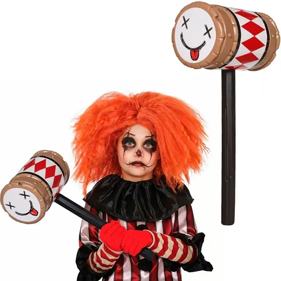 Martelo de Brinquedo pra Fantasia de Palhaço Assassino de Halloween Grande