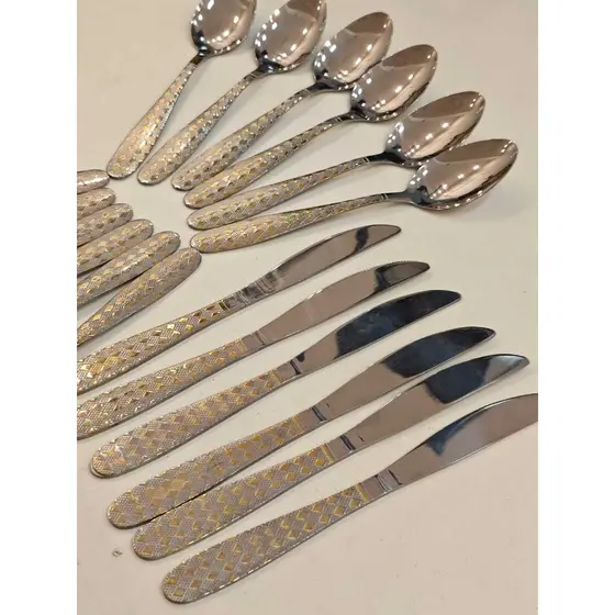 Kit Peças Garfos ,Facas,Colheres Talher Aço Inox ESPRESSADO Para Casa,Restaurantes,Refeição