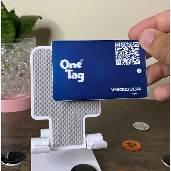 Cartão de Visita com tecnologia NFC Personalizavel