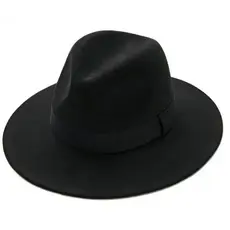 Chapéu Fedora Country Feltro Aba Média Masculino Feminino Ajustável