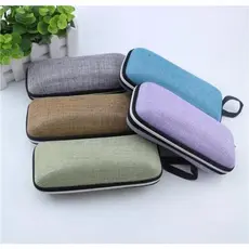 Estojo Case Porta Óculos Grau ou de Sol Diversas Cores + Flanela