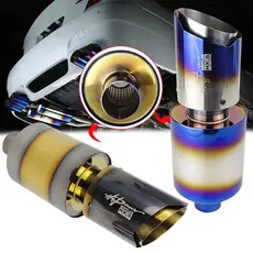 Ponta Exhuast Universal De Aço Inoxidável Para HKS Racing Tubo Inerface 48mm Silenciador Traseiro Escape Do Carro