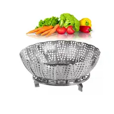 Cesto Cozimento Vapor Legumes Verduras Inox Cozinha