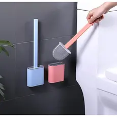Escova de Limpar Vaso Sanitário Privada Banheiro em Silicone