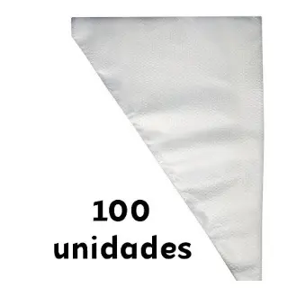 Saco De Confeitar Medio 100 Unidades Confeitaria Bolo Doce Cupcake