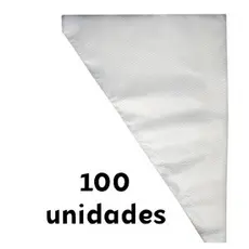 Saco De Confeitar Medio 100 Unidades Confeitaria Bolo Doce Cupcake