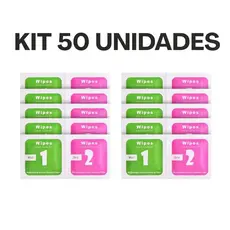 Kit 50 Limpador de Tela Para Aplicação Película Pano Seco e Com Álcool Limpeza