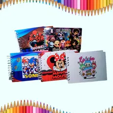 Livro Colorir Personagens Desenho Animado Heroís Coloring Book Capa Dura