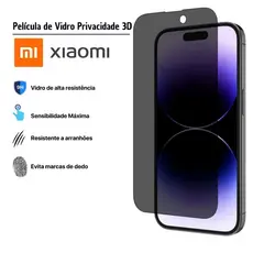 Película de vidro 3D Privativa Anti Spy Privacidade Para Xiaomi Redmi