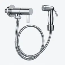 Ducha Higiênica Para Banheiro KIT COM REGISTRO ÚNICO Chuverinho Íntimo Resistente Cromada Aço Inox e Abs