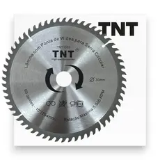 Lâmina Serra Circular TNT 10" 250mm x 30mm x 60 Dentes Disco Corte Madeira MDF 60 Dentes - TNT1503