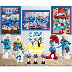 Kit Só um Bolinho - THE SMURFS -  Kit Festa em casa  - Aniversário, Mêsversário
