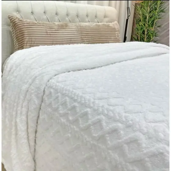 Cobertor Manta FLUFFY Cobre Leito Aconchego casal Queem 2,40 x 2,60 COM FRONHA PROMO RELAMPAGO
