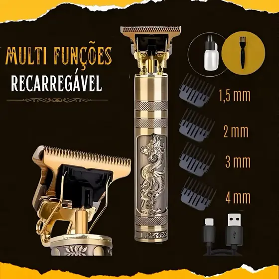 Barbeador-cuidados masculinos e aparador de pelos Maquina cortar cabelo