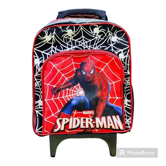 mochila escolar creche infantil de rodinhas homem aranha