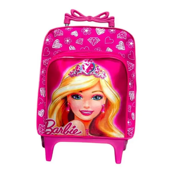 mochila escolar creche infantil de rodinhas Barbie
