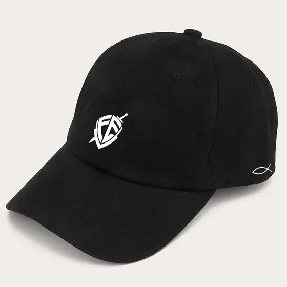 bone baseball preto Masculino Fé Brasao