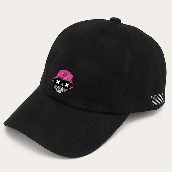 Boné masculino baseball Urso Estilo Swagbone preto original Tribos