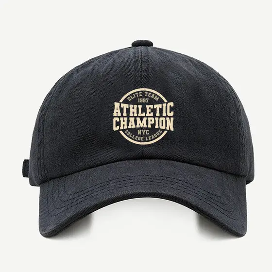 Bone baseball Masculino Bege Preto Branco Athletic Champion