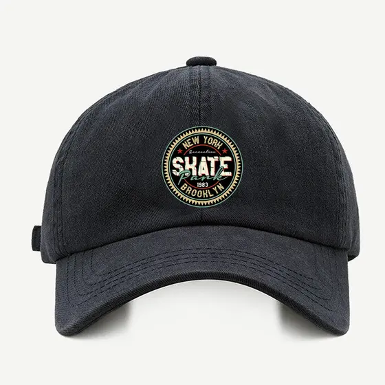 Bone baseball Masculino Bege Preto Branco Logo Skate Ny