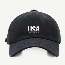 Bone baseball Masculino Bege Preto Branco Usa Star