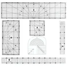 Réguas Para Patchwork 15x60 15x30 5x60 5x30 15x15 Caixa De Leite