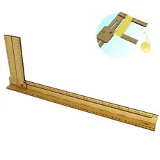 Regua Gabarito Cabelo De Boneca 6 a 50cm Regulavel MDF