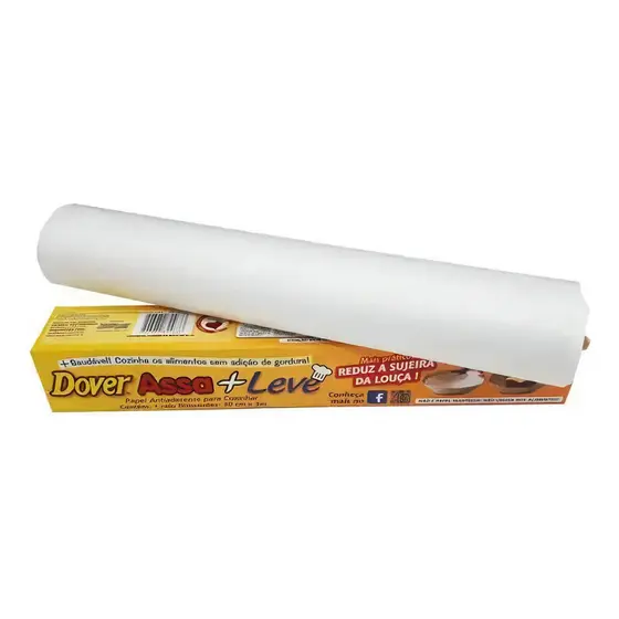 Rolo Papel Antiaderente Dover Assa + Leve 3M x 40cm - Dover Roll