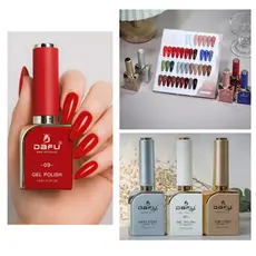 Esmaltes Coleção Dafu Glamour Gel 12ml Nudes Marrons Vermelhos Vinhos Base Top Coat SEM TPO/HEMA