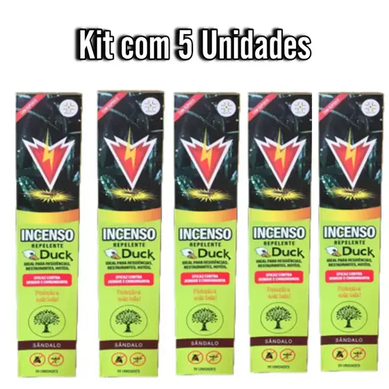 Incenso repelente Duck - pacote com 5 caixas
