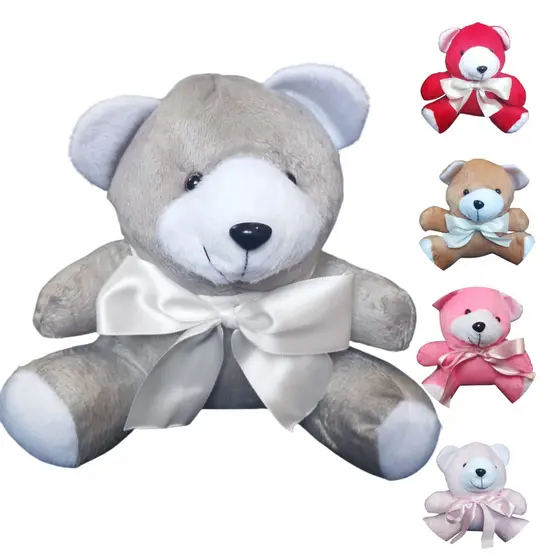 Urso de Pelúcia Fofo - 20 cm - urso pelúcia para cestas, decoração, brincar