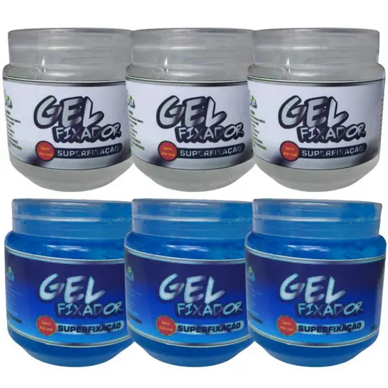 Gel fixador - 240 g - Cris cosméticos - Kit com 6