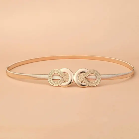 Cinto Feminino Metal Elástico Modelo Fivela Moda BlogueiraC-25