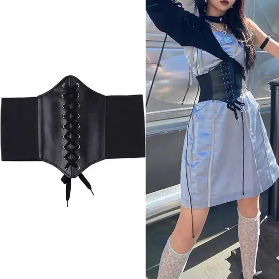 Cinto Espartilho Feminino Largo Elástico Na Cintura Corset