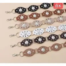 Cinto Feminino Boêmio Chic Estilo Boho Sofisticado Alta Qualidade Oval Com Ilhós