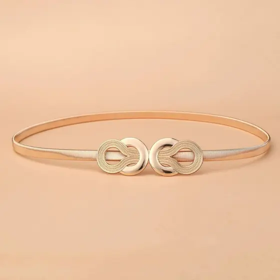 Cinto Feminino Metal Elástico Modelo Fivela Moda BlogueiraC-25