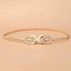 Cinto Feminino Metal Elástico Modelo Fivela Moda BlogueiraC-25