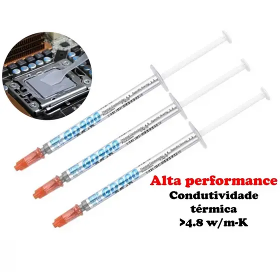 Kit 3x Pasta Térmica GD900 1g Alta Performance Condutividade 4.8W/m-K Para Processador GPU Notebook PC